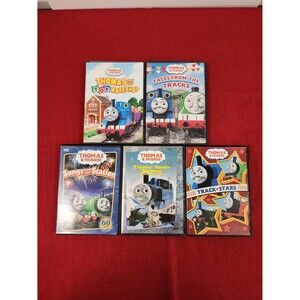 Thomas & Friends DVD Lot of 5 - Track Stars, Snowy Surprise, Songs, Toy Workshop